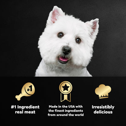 Cesar Wet Dog Food Classic Loaf in Sauce Filet Mignon and Porterhouse Steak Flavors Variety Pack, 3.5 oz. Easy Peel Trays (12 Count, Pack of 2)