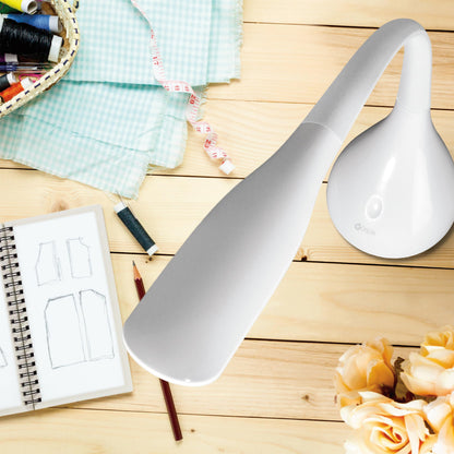 OttLite Creative Curves LED Desk Lamp with Adjustable Neck - Dimmable with 4 Brightness Settings & Energy Efficient Natural Daylight LEDs for Home Office, Computer Desk, & Dorms