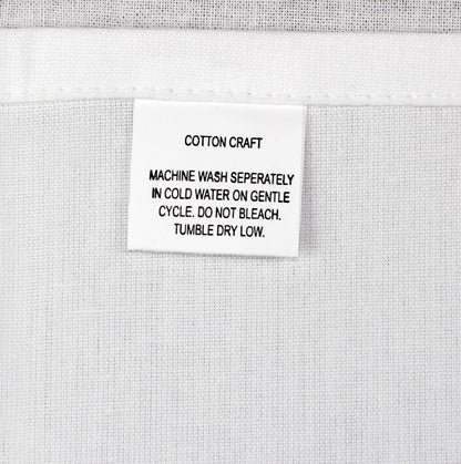 COTTON CRAFT Cocktail Napkins - 24 Pack - Happy Hour Drink Beverage Bar Party Holiday Dessert Celebration Event Gift Luncheon Brunch Dinner - Premium Cotton Cloth Reusable Washable - 12x12 - White