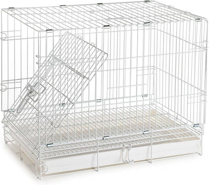 Pet Products Metal Portable Travel Vet Bird Parrot Carrier Cage Prevent Beaks Out White, 19-Inch by 12-Inch by 16-Inch