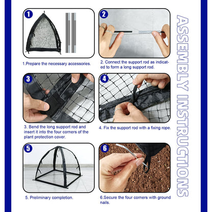 Strawberry Plant Protector,22 x22 x 22 Inch Cloche Dome for Plants,Plant Protection Tent For Plant Cages to Keep Animals Out,Mesh Plant Cover for Plant Protectors from Animals,Chicken Wire Cloche 1PC