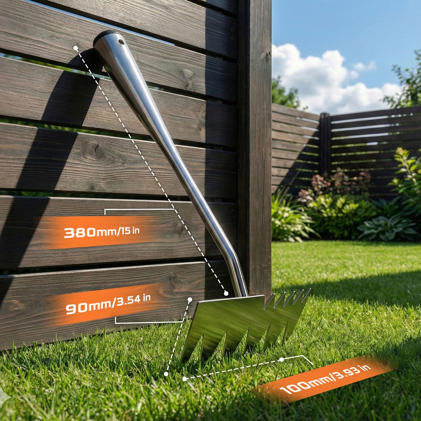 LOOHOI Garden Hand Weeder Tool, Heavy-Duty Stainless Steel Weeding Tool for Deep Root Removal, Portable Garden Weed Removal Tool for Lawn, Flower Beds & Yard