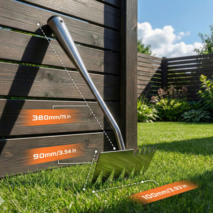 LOOHOI Garden Hand Weeder Tool, Heavy-Duty Stainless Steel Weeding Tool for Deep Root Removal, Portable Garden Weed Removal Tool for Lawn, Flower Beds & Yard