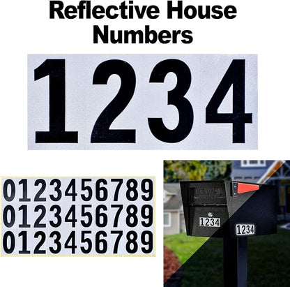 Mail Boss 7500 Mail Manager Pro Curbside Security, Black Locking Mailbox with House Numbers, Mounting Plate and Pull Out Mail Tray
