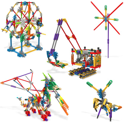 KNEX 80 Model Deluxe Set with Reusable Bag - STEM Building Kit, Kid Construction, Creative Play Toy‚ Ages 8+