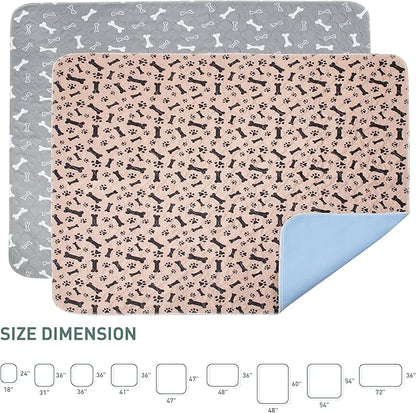Eterish Reusable Washable Pee Pads for Dogs Large/Extra Large 31'' x 36'' 2 Pack, Absorbent Pet Puppy Dog Training Pads Non-Slip, Waterproof Whelping Potty Pads for Dogs Leak-Proof