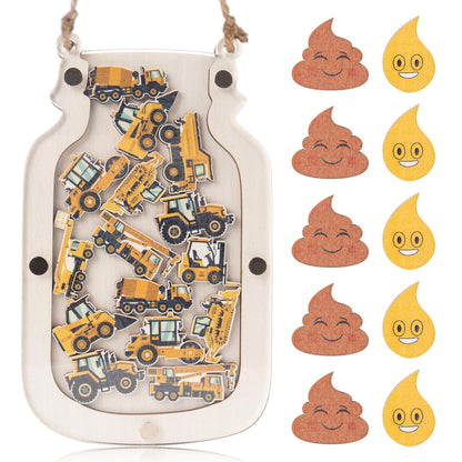 40 Pcs Reward Jars for Kids Classroom Reward Jar Toddlers Back to School Themed Construction Potty Training Rewards Toddler Incentive Behavior Responsibility Chart for School Boys Girls Supplies