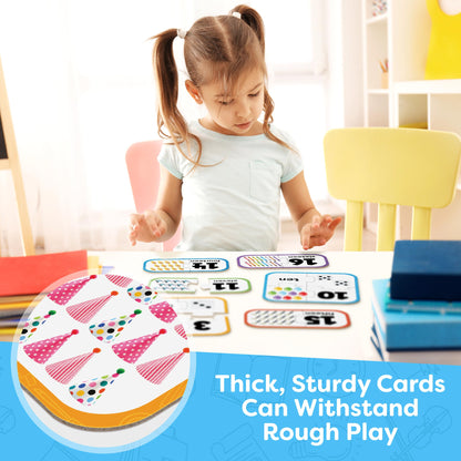 Number Puzzle Kindergarten Math Games - Number Matching Puzzle - 20 Sets Learning Numbers Puzzles - Counting Toys for Toddlers Kids Ages 3-5 - Educational Toys Preschool Learning Activities