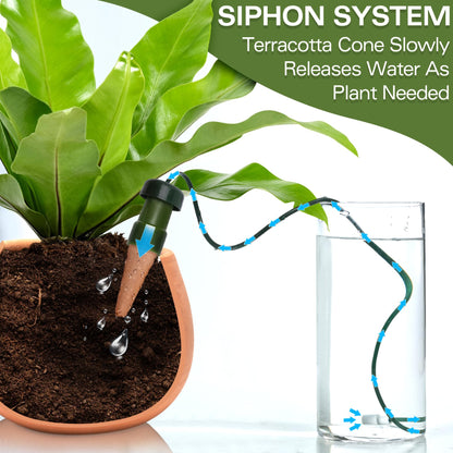BYDOLL Plant Self-Watering Stakes Automatic Plant Dripper Watering Spikes for Indoor Outdoor Bonsai,Houseplant Insert Devices for Vacation use,Drip Irrigation System(10PCS)