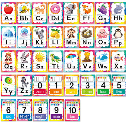 Adduster Alphabet Letters for Wall - ABC Alphabet Poster Classroom Wall Alphabet Alphabet Wall Chart Kindergarten Elementary Classroom Wall Decor Daycare Homeschool Supplies (Write Badly)