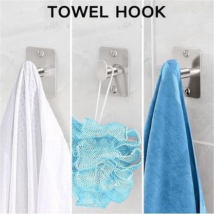 KLJKPA 20 Pieces Bathroom Accessories Set, Brushed Nickel Bathroom Hardware Set, 24 inch Towel Bar, Towel Racks for Bathroom, Robe Towel Hooks, Toilet Paper Holder Wall Mounted