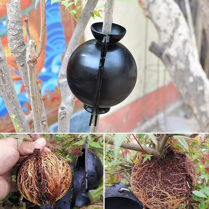 Rigute 18 Pack Tree Root Growing Box, Rooting Ball Grafting Tools,High Pressure Plant Propagation,Air Layering pods, Grafting Ball Device for Plant Cutting Seedlings