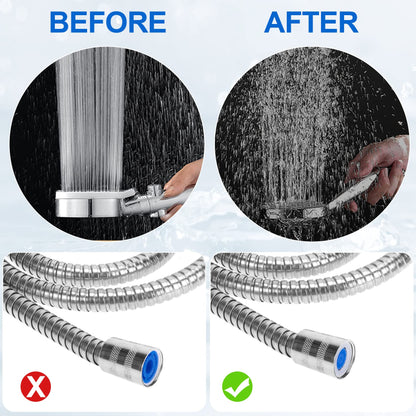 PAGOW 10pcs Shower Flow Reducer Limiter, gpm 1.5 1.8 2.0 2.5 3.0 Water Saver Adapter Set for Handheld Shower, Bathroom, Toilet (0.56x0.54 x 0.21inch)