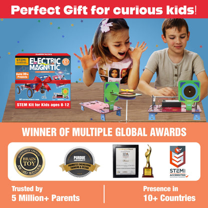 Butterfly EduFields 30in1 STEM Kits for Kids Age 8-10-12 | STEM Toys for Ages 8-13 | Electricity & Magnetism | Science Project Kit for Boys & Girls Aged 8-10-12-14 | Best Educational Birthday Gift