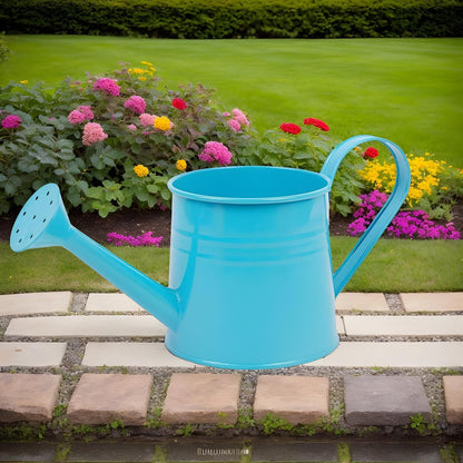 Metal Watering Can 1L Garden Plant Watering Cans with Long Spout Metal Sprinkling Can Flower Plant Gardening Arrangement Bucket for Outdoor and Indoor