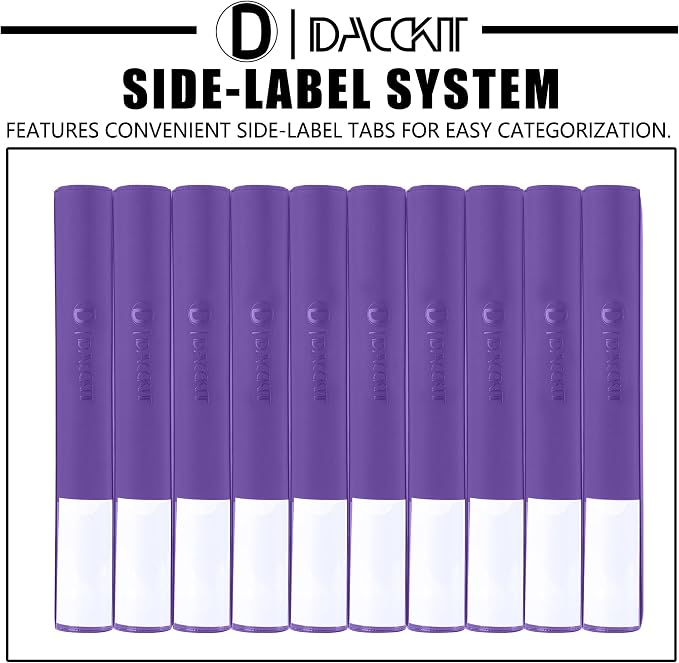 D DACCKIT Card Binder 16 Pocket - Fits 1024 Cards，4X4 Ringless Card Album with Sleeves for Trading Cards & Sports Cards（Model A，Classic Purple）