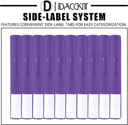 D DACCKIT Card Binder 16 Pocket - Fits 1024 Cards，4X4 Ringless Card Album with Sleeves for Trading Cards & Sports Cards（Model A，Classic Purple）