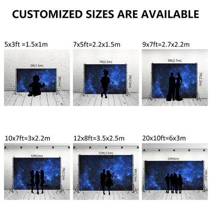 Renaiss 7x5ft Night Sky Star Backdrop Starry Galaxy Planet Theme Photography Background Boy Girls Birthday Party Decorations Banner Science Fiction Universe Photo Booth Studio Supplies Props