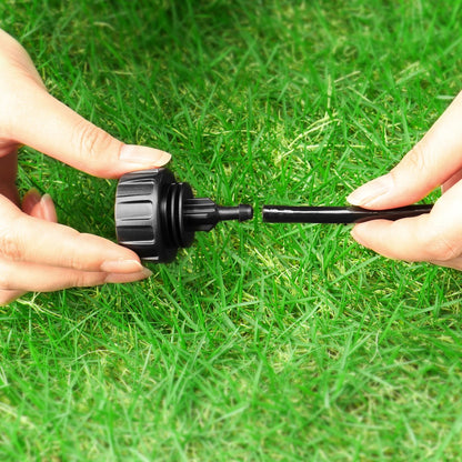 Gardrip 3/4 Inch Female Pipe Thread to 1/4 Inch Drip Irrigation Tubing Adapter: 6 Pieces 1/4 In. Barbed Drip Line x 3/4 In. Faucet PVC Adapter Connect 3/4" FHT Faucet