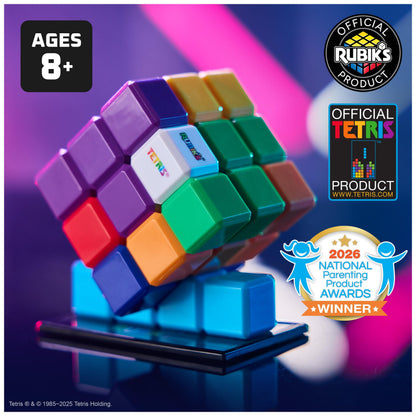 Rubik’s Cube, Tetris Cube, Solve for Classic Tetris Tetriminos, Brain Teaser Puzzle for Adults, Problem-Solving Brain Teaser, Color-Matching Puzzle, Fidget Toy, for Ages 8 & Up