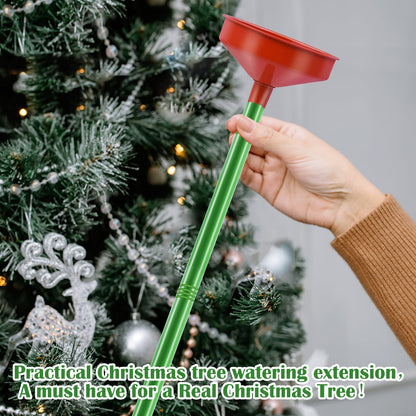 2pack 47inch Christmas Tree Watering Funnel Christmas Tree Watering System with Large Stainless Steel Tubes Xmas Tree Watering Device Easy Assembly Plant Watering Tool for Indoor Outdoor Xmas Tree