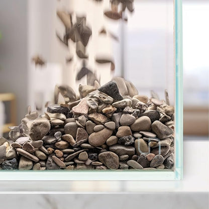 UNS Controsand - Sequoia, 8L - Natural Freshwater 6-15 mm Earthy Pebble - Decorative Small Rocks for Aquascaping Planted Tank - Aquarium Terrarium Substrate for Betta, Shrimp, Fish, Reptile Decor