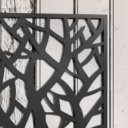 YBCHFGA Metal Raised Garden Bed with Privacy Panel