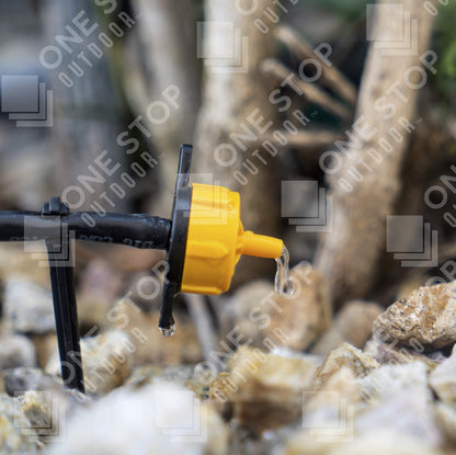 One Stop Outdoor (50-Pack) - 1/2 Gallon Per Hour Pressure Compensating Drip Emitters - Premium Drippers for Drip Irrigation (1/2 Gallon Per Hour)
