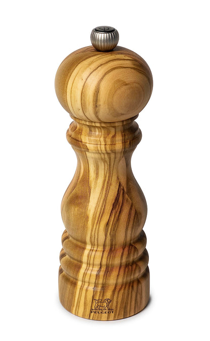 Peugeot - Paris Manual Pepper Mill - Adjustable Grinder - Olive Wood, Natural