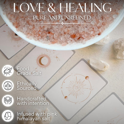 Pink Himalayan Salt for Love, Self-care, and Healing Rituals – Himalayan Pink Salt Ideal for Baths, Spells, and Circle Casting – 5 Oz Bag, Witches & Wiccan