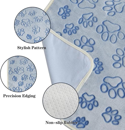Qeils Reusable Puppy Pads, 2 Pack Washable Pee Pads for Dogs, Non Slip Wee Wee pad, Absorbent and Leakproof Training Mats for Potty, Crate, Playpen, Bed, Sofa, 23"x 36"
