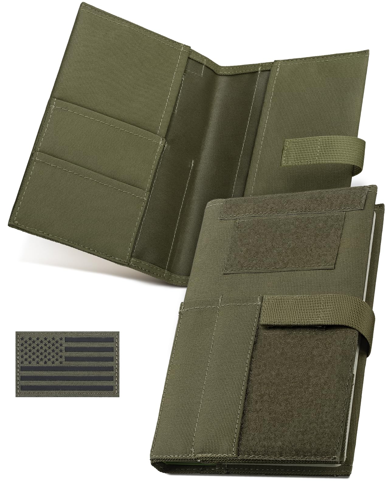 LIVANS Book Cover for 5.5 x 8 in Military Log Book, with Journal Notebook