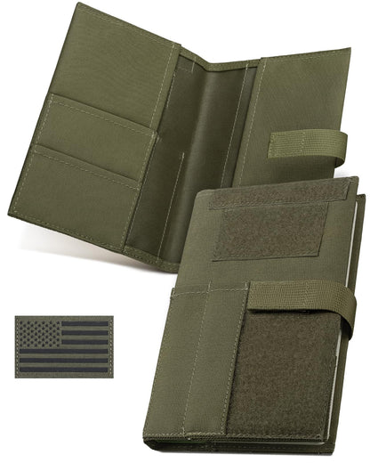 LIVANS Book Cover for 5.5 x 8 in Military Log Book, with Journal Notebook