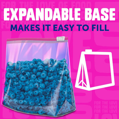 Ziploc Gallon Food Storage Slider Bags, Power Shield Technology for More Durability, 68 Count