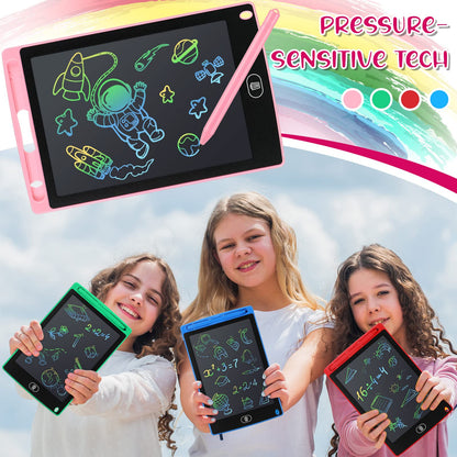 Zhehao 20 Pack LCD Writing Tablet for Kids: 8.5 Inch Colorful Drawing Doodle Boards - Reusable Erasable Doodle Board Educational Learning Toys Gifts for Toddlers Ages 3-8 Party Favors(Vibrant,Classic)