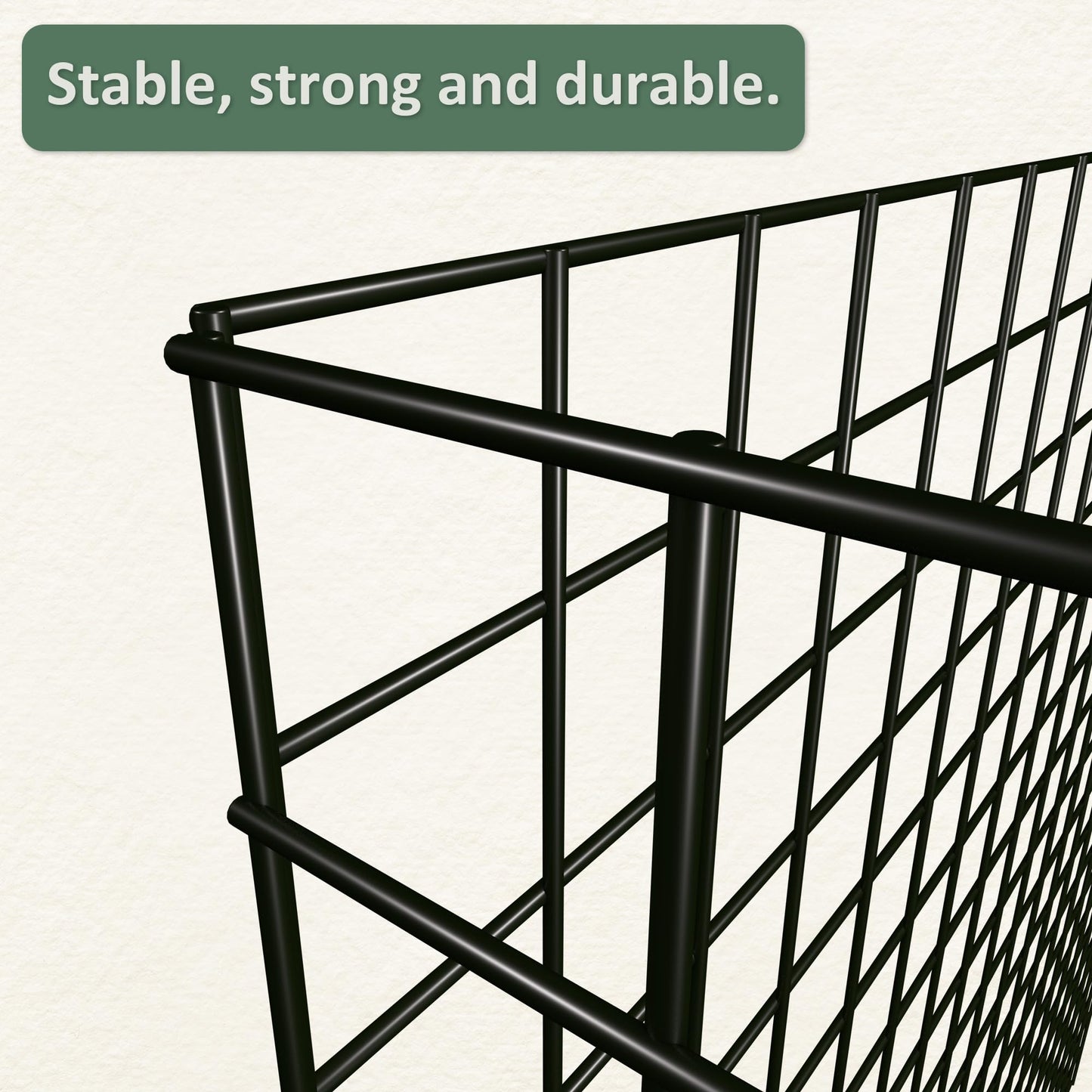 Warmfarm 12 Pics DIY Metal Plant Protectors from Deer, Garden Fencing Animal Barrier Size 11.8 * 11.8 inches, Mesh Plant Cage Chicken Wire Cloche for Plants with Stakes and Nylon Cables (12 Pcs)