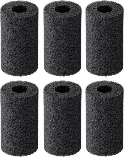 Pawfly 6 Pack Pre-Filter Sponge, Aquarium Filter Sponge 1" Intake Sponge Foam Roll for Small Fish Shrimp Fry Fish Tank Covers Accessories