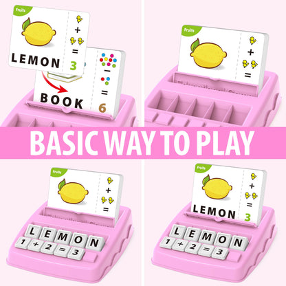 Yolscue Montessori Matching Letter Games,Educational Toys for 3-8 Year Olds Boys Girls,Alphabet Learning Toys for Kids Ages 3-8 Years,Birthday Party Gifts for 3-8 Year Olds Boys Girls(Pink)
