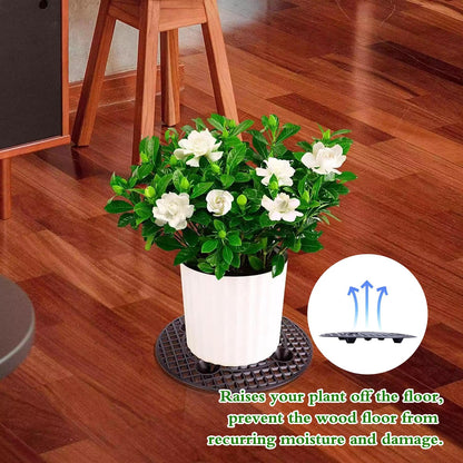 senylanhxy 8 Pcs Big Potted Plant Stands-Patio & Deck Floor Protector,Plant Level Pot Elevator for Indoor Outdoor Garden Flower (30cm/11.81inch)