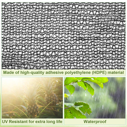 Wesnoy Bird Netting for Garden 14 x 14 ft Garden Netting with 1/4 Inch Mesh Heavy Duty Gardening Protection Mesh for Fruits, Vegetables, Trees, Flowers, Deer, Shields Plants from Birds