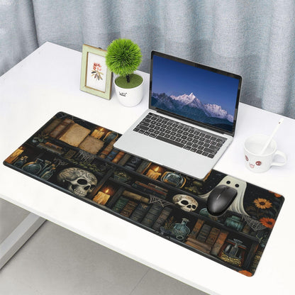 Gothic Library Mouse Pad Large Gaming Mousepad, Long Big XL Waterproof Desk Mats Full Desk Keyboard Mat Computer Pad Desk Matt with Stitched Edges Non-Slip Desktop Mat, (31.5 * 11.8 in)