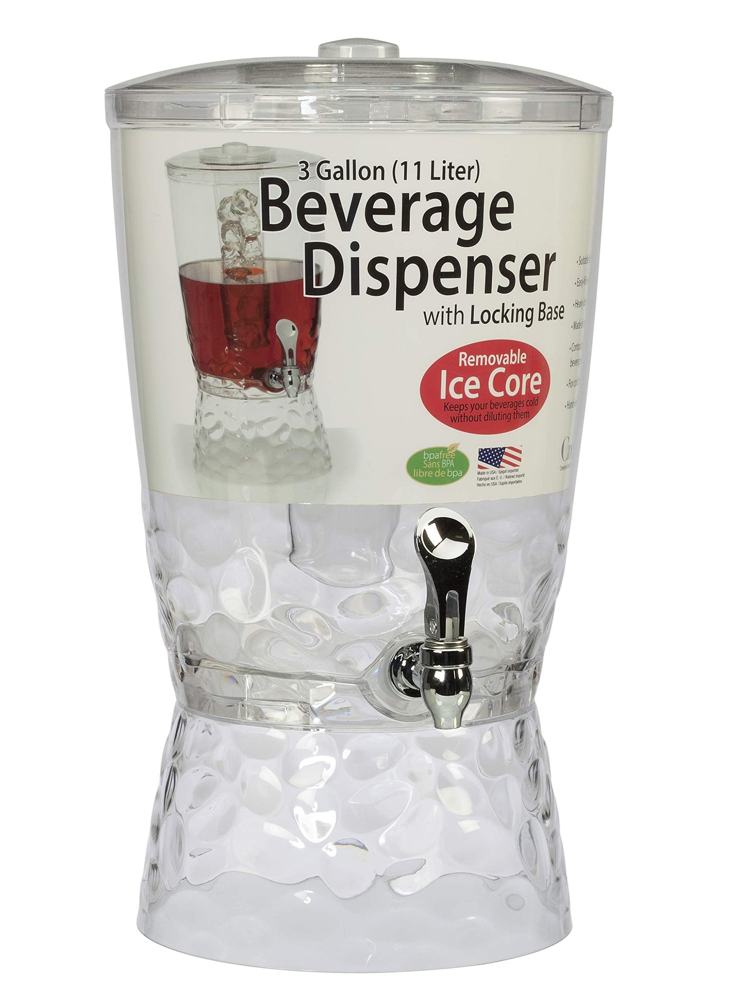 CreativeWare Pebbles 3 Gallon Beverage Dispenser
