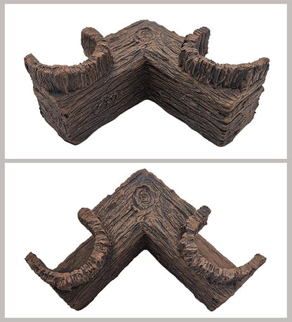 M2cbridge Aquarium Cave Betta Tunnel Driftwood Corners Shrimp House Hideout for Cichlid Breeding(Tree Trunk)