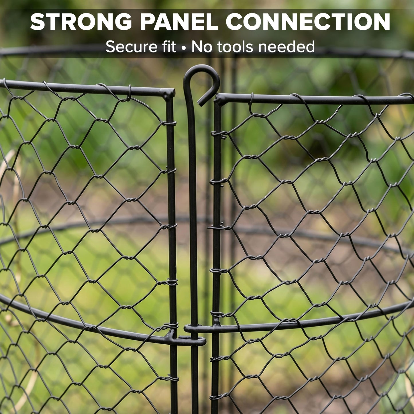 DHAMPOOH Large Plant Protection Cage, 4 Pcs Heavy Duty Chicken Wire Cloche, Metal Protectors for Garden Plants, Protecting Fruits and Seedlings from Rabbits, Squirrels and Other Animals - 14'' x 16”