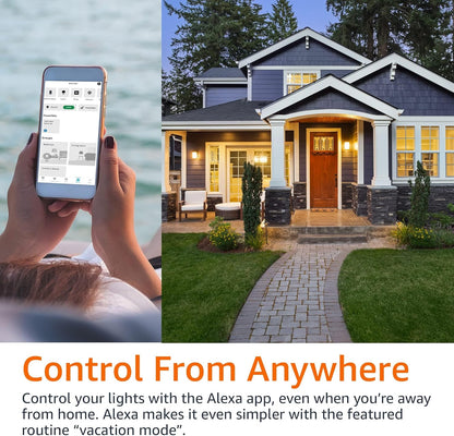 Echo Dot with Amazon Basics Smart Color Bulb