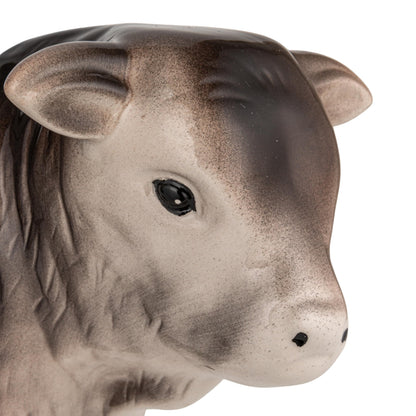 Creative Co-Op Vintage Ceramic Cow Shaped Cookie Jar