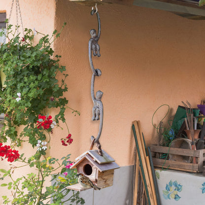 Sungmor Cast Iron Plant Hangers, 2PC Monkey Hooks, 7.9 Inch Large S Planter Hanger, Ceiling Extender Hooks for Hanging Plants, Flower Basket, Plant Pot, Macrame Plant Holder, Lantern, Windchime