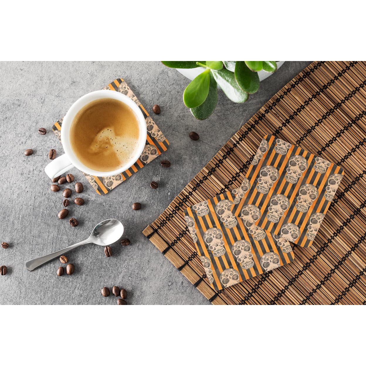 Caroline's Treasures Decorative Coasters, 3.5, Multicolor