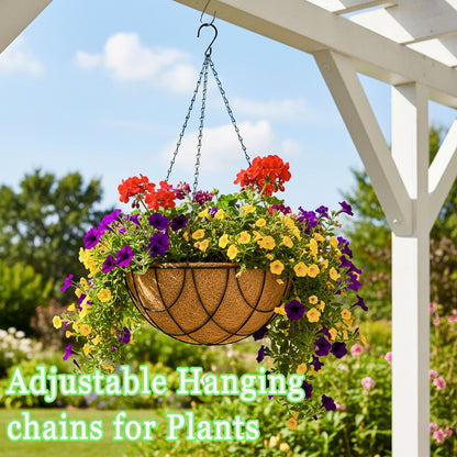 SMYAXUNW 6pcs19.7inch Hanging Basket Planter Hanging Chain，Replacement Plant Hangers for Bird Feeders,Planters Wind Chimes and Decorative