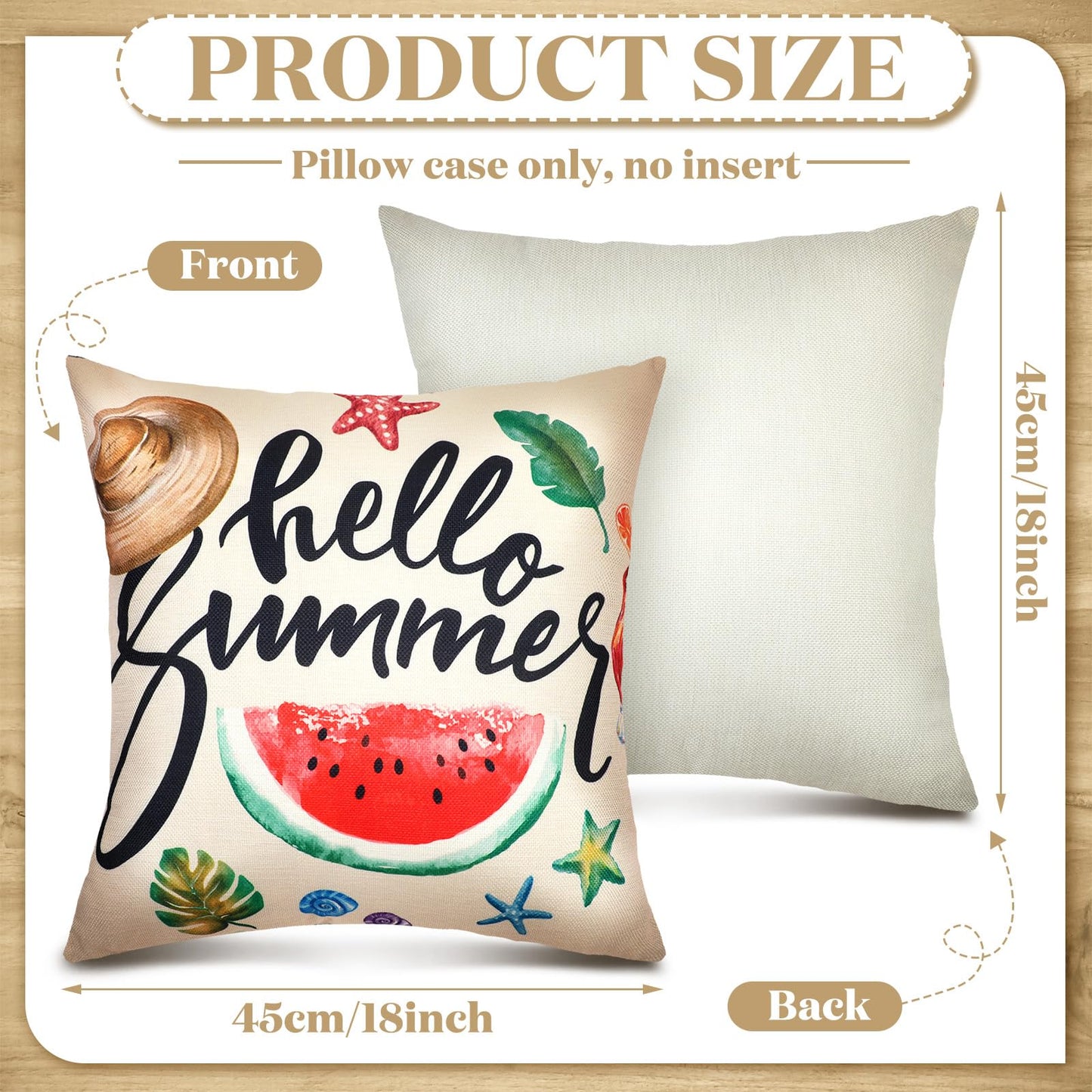 Newwiee 12 Sets Holiday Pillow Covers 18 x 18 Inch Easter Spring Seasonal Throw Pillow Covers Square Canvas Pillowcase for Spring Summer Home Office Farmhouse Bench Couch Holiday Sofa Decor(Classic)
